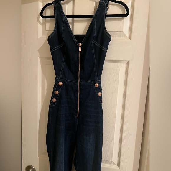 Guess Eco Reina denim jumpsuit in a size 26 - Picture 3 of 5